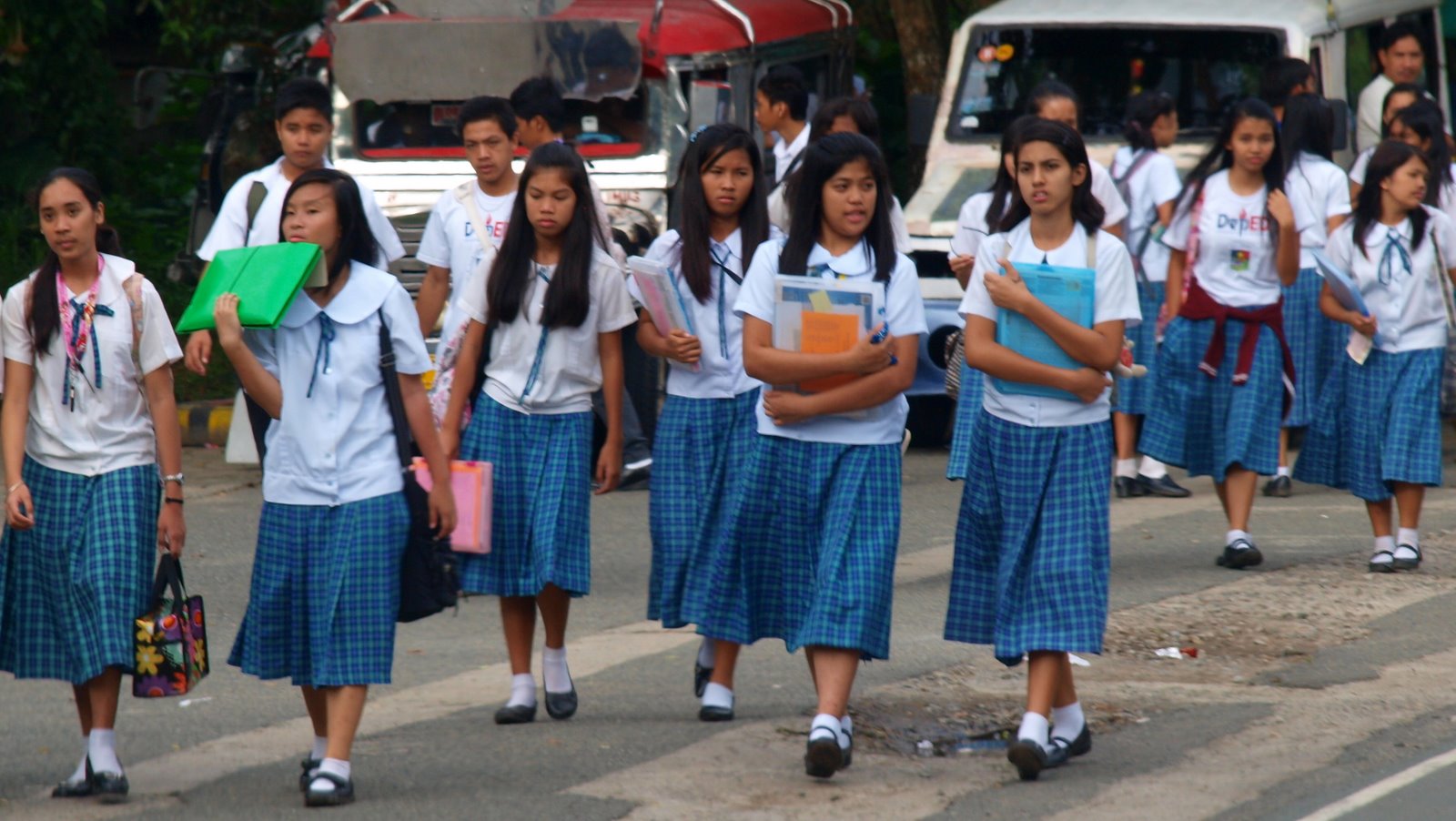 students wearing uniforms