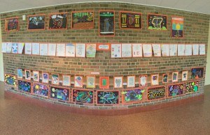 This is a picture that shows all the poems our class made. Mine is the second to the right.